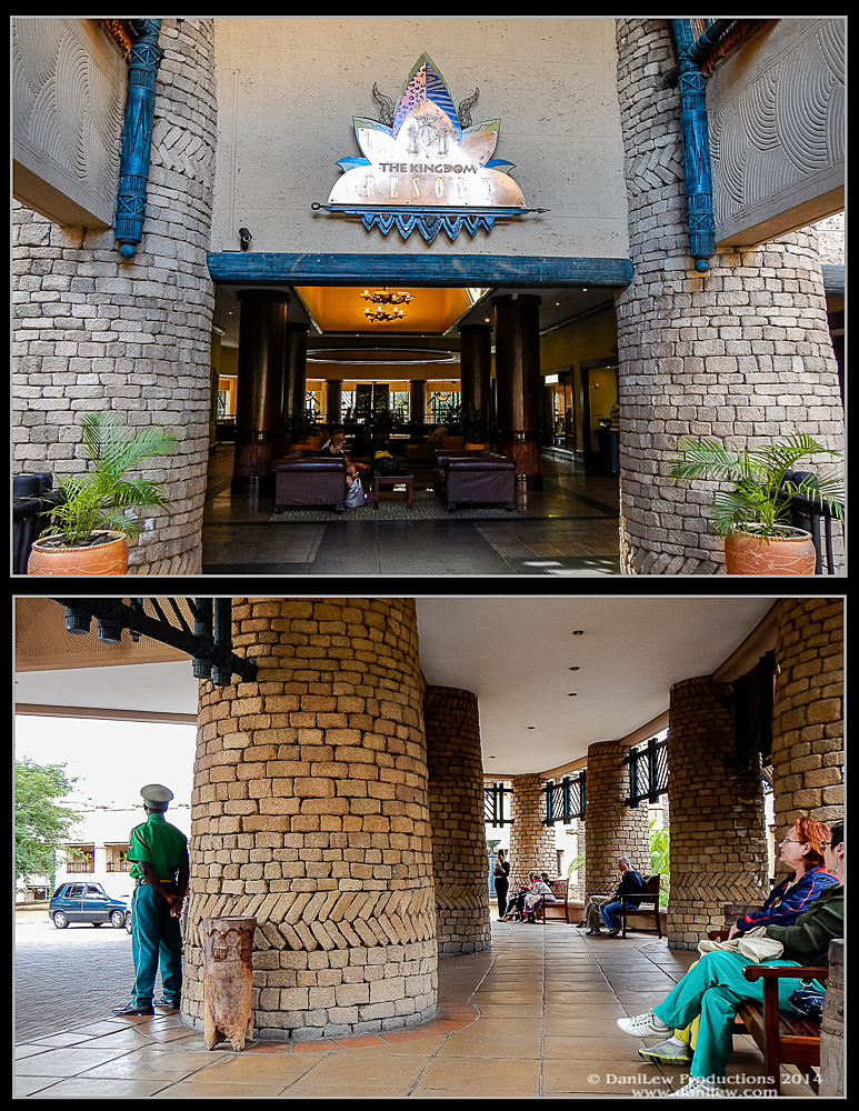 Outside of The Kingdom Hotel in Victoria Falls, Zimbabwe Outside of The Kingdom Hotel in Victoria Falls, Zimbabwe - taken with a Nikon Coolpix AW110