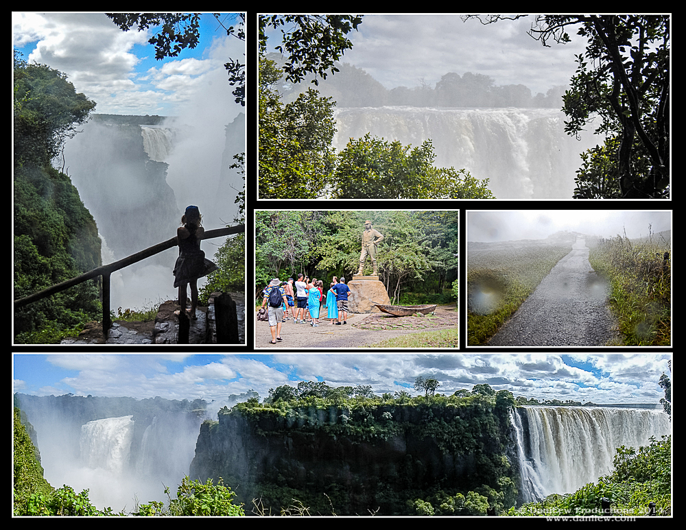 Victoria Falls, Zimbabwe collage Victoria Falls, Zimbabwe collage