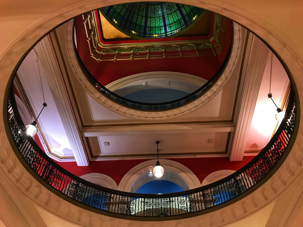 The Queen Victoria Building interior in downtown Sydney