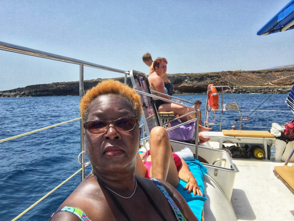 Me on a whale watching cruise in Tenerife, Canary Islands - take with an iPhone7