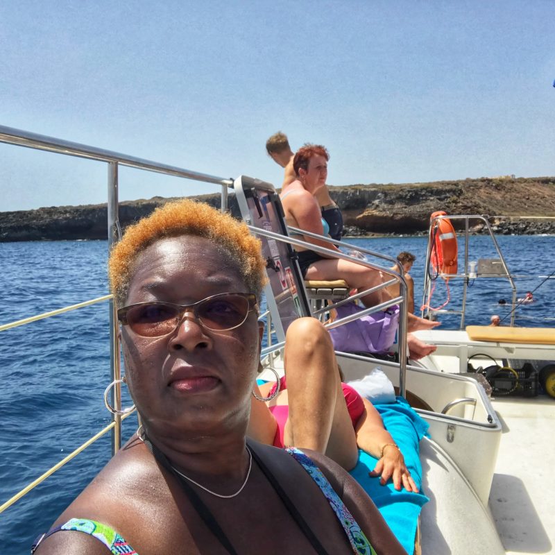 Me on a whale watching cruise in Tenerife, Canary Islands - take with an iPhone7