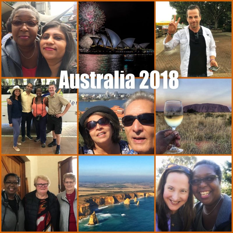 Picture collage of my visit to Australia in 2018