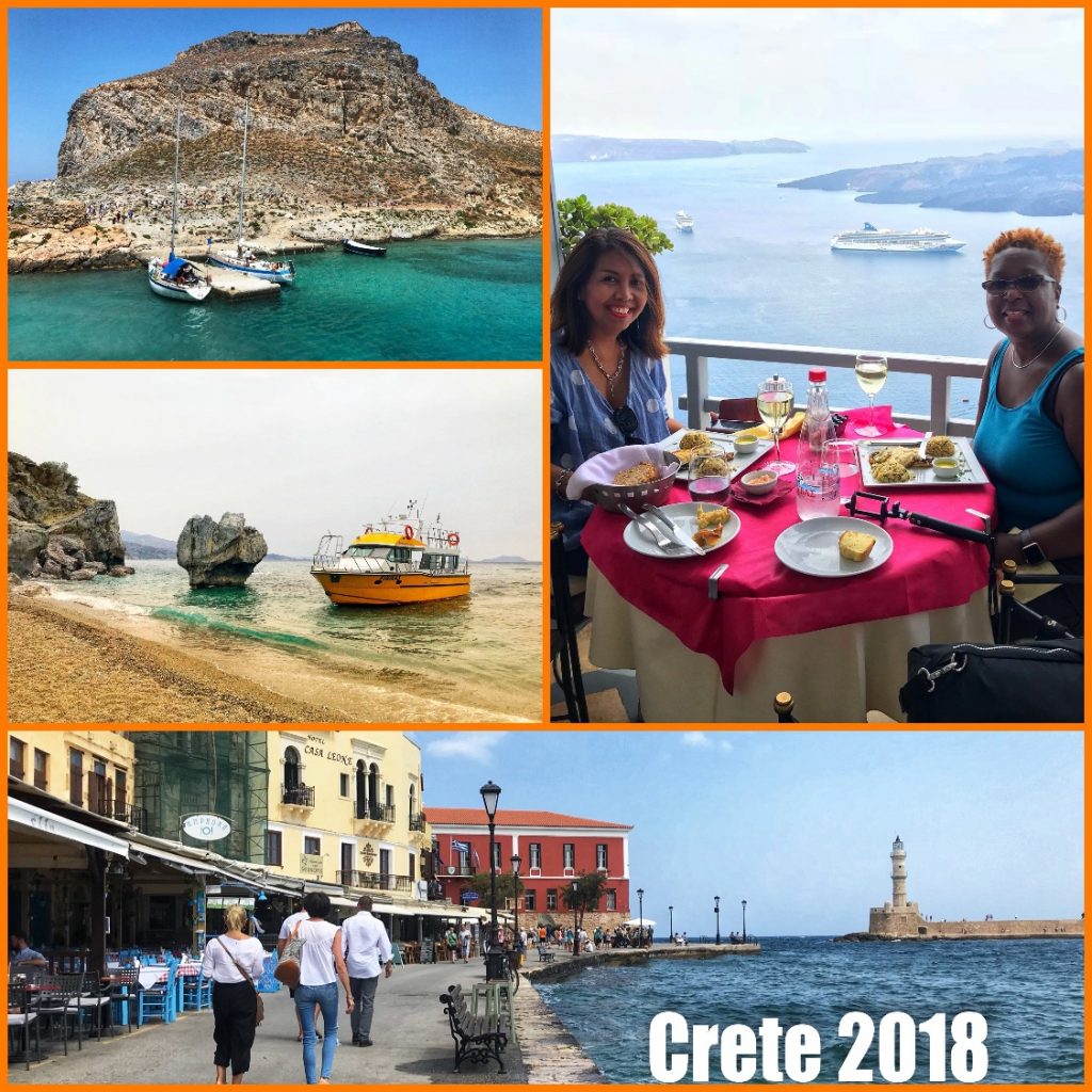 Picture collage of my visit to Crete Greece in 2018