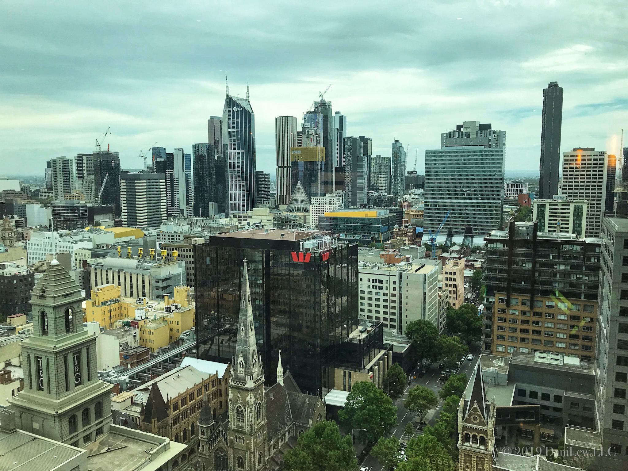 Melbourne Skyline as viewed from the Grand Hyatt - image taken with an iPhone 7
