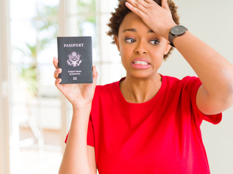 passport damage on SelfishMe Travel blog