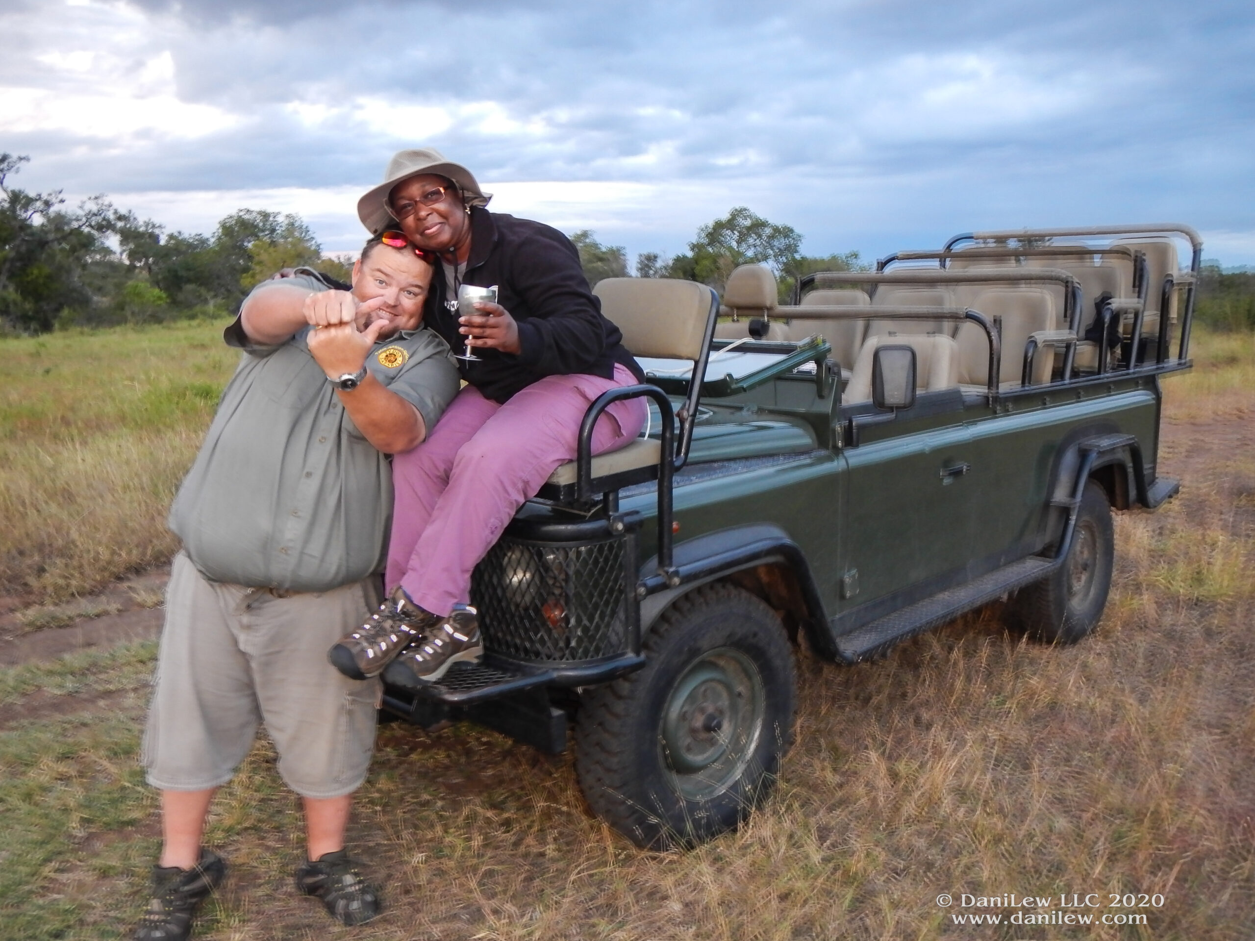 DaniLew and Tydon Safaris driver/guide on Slow Traveling Soul Sister blog post