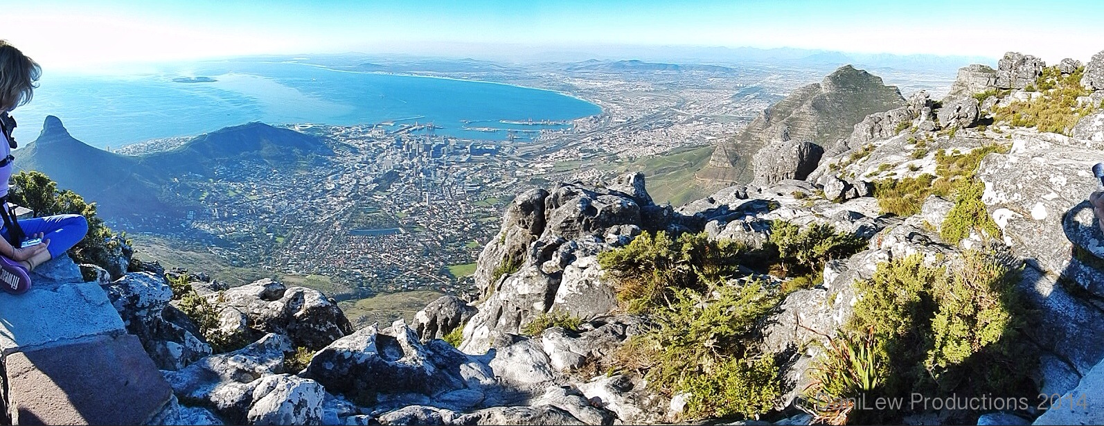 View of Cape Town from Table Mountain on Slow Traveling Soul Sister blog post