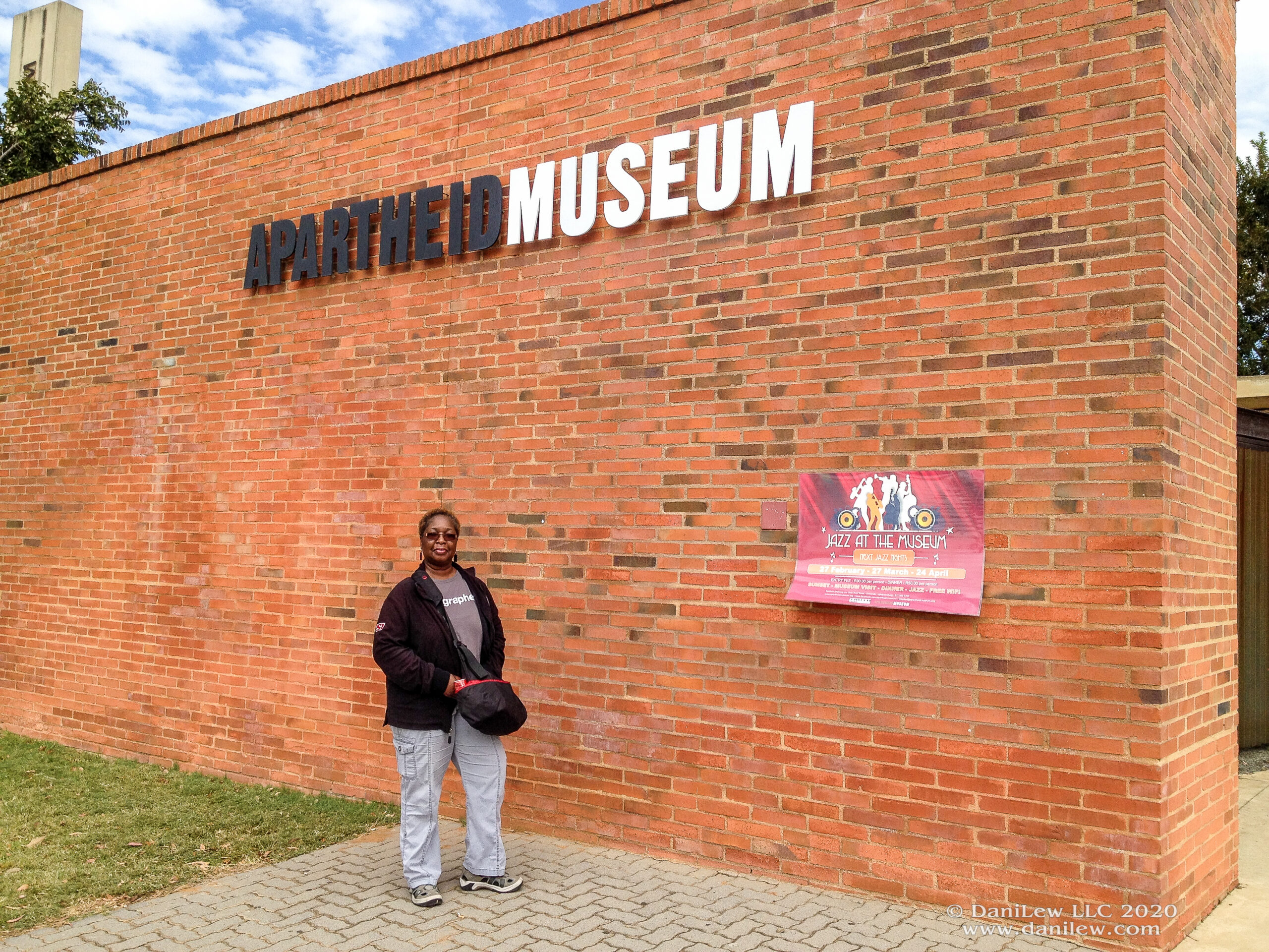 DaniLew at the Apartheid Museum in South Africa on the Slow Traveling Soul Sister blog post